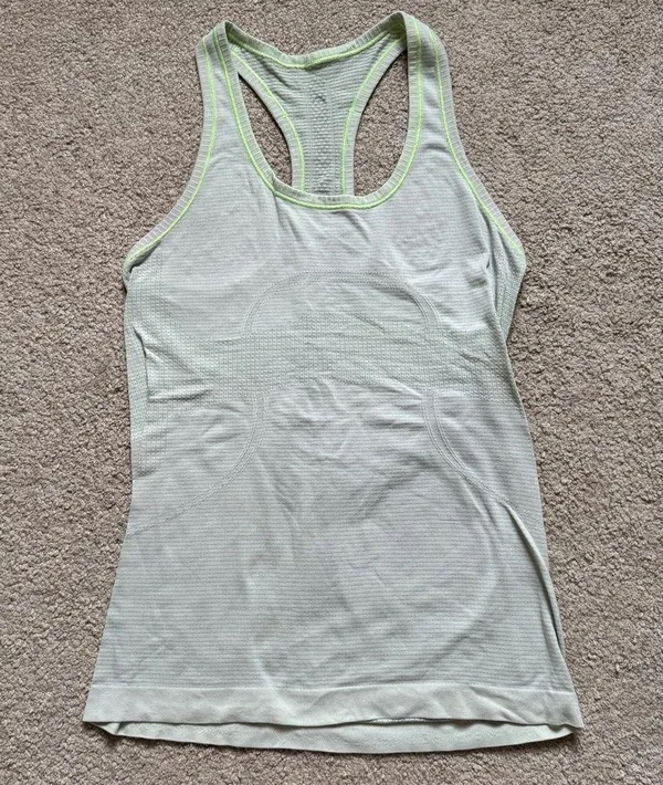 Lululemon Green Swiftly Tech Tank Top Size 6 Light Mint Lime - Image 2