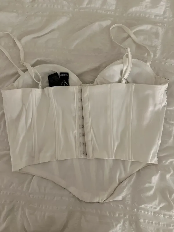 Windsor Sparkly White Corset - Image 2
