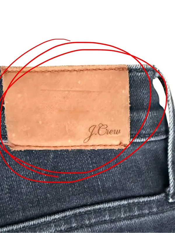J Crew Washed Out Black Raw Hem Button Fly 9” Billie Demi Boot Cut Crop Jeans 27 - Image 9