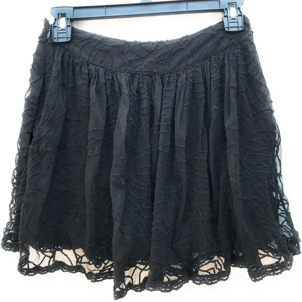 Free People Black‎ Lace Skirt - Image 7