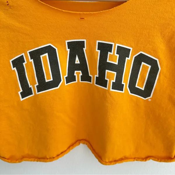 University of Idaho Off the Shoulder Crop Top - Image 2