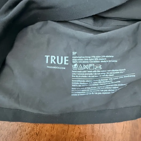 TRUE & CO Black Basic Padded Bra - Image 3