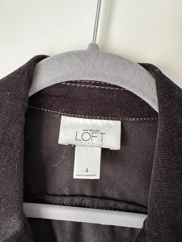 Ann Taylor Loft Corduroy Jacket Belted - Image 2