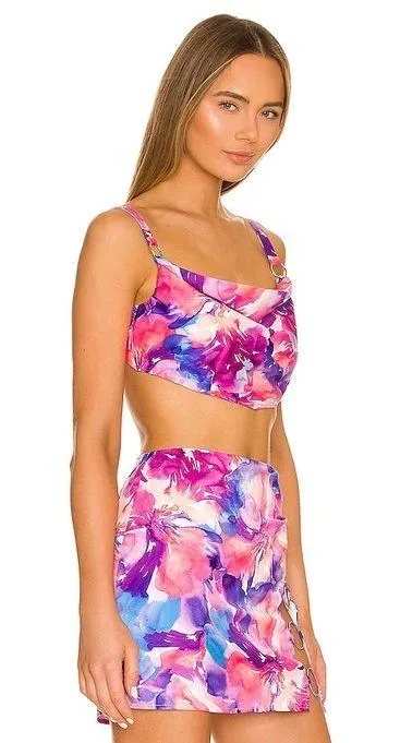 For Love & Lemons Natasha Crop Top & MINI Skirt set - Image 3