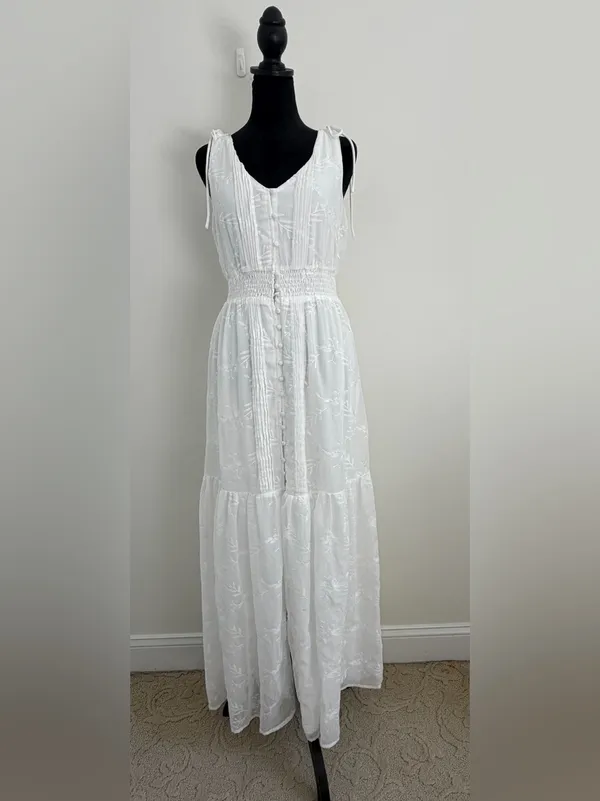 Lulus-Time Well Spent White Embroidered Maxi Dress - Image 3