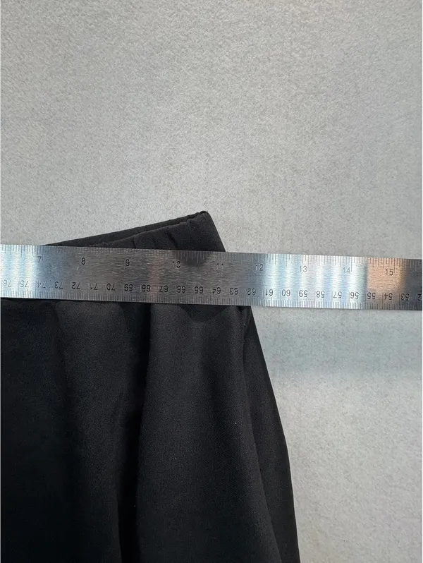 Made By Johnny Black Flared Skater Skirt Women’s Medium Made in USA - Image 4