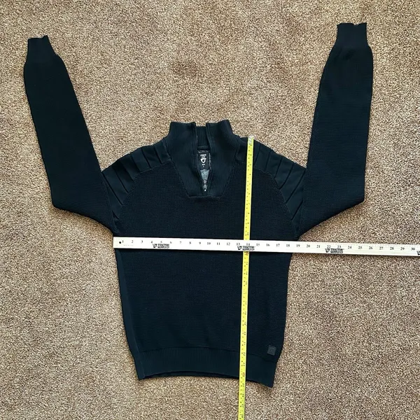 Fried Sweatshirt Womens Lg 1/4 Zip Pullover Black Athleisure Gorpcore Urban - Image 8