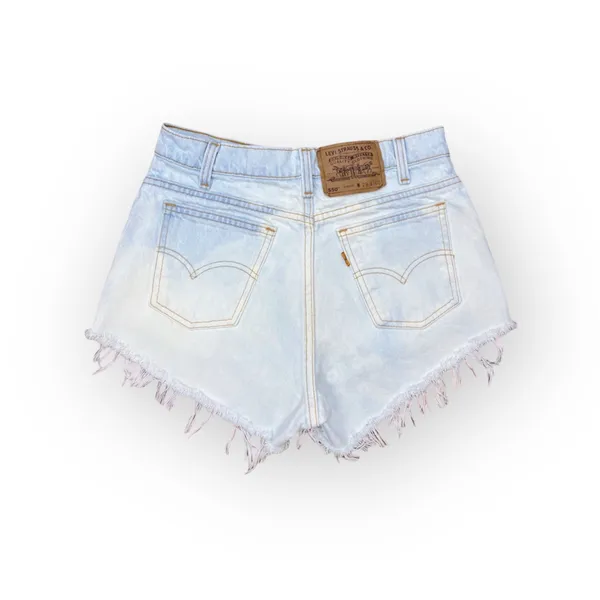 Bleached Cut Off Distressed Vintage Levi’s Size 29 - Image 2