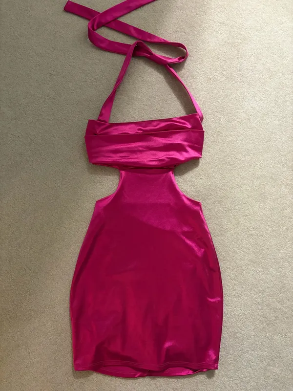 Lucy in the Sky Pink Mini Dress - Image 4