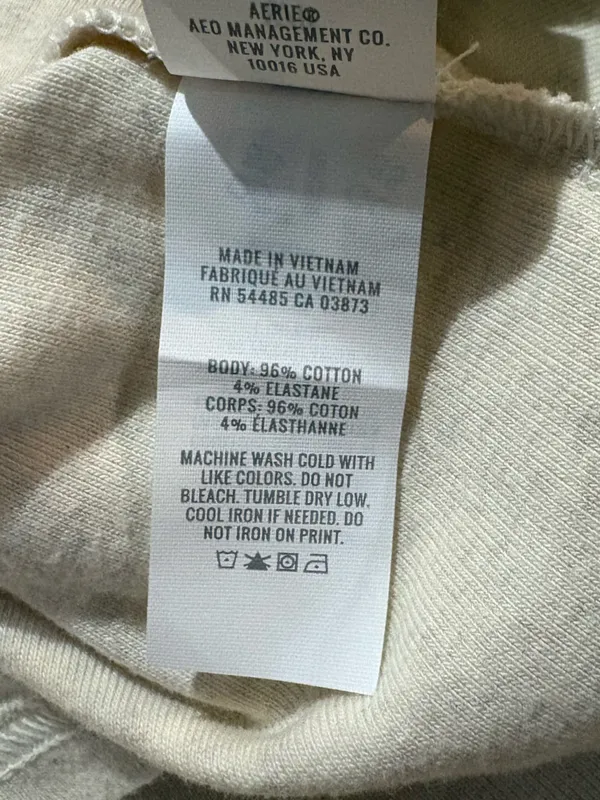 Aerie Long Sleeve Scoop Back Long Sleeve T-Shirt | Size: Small - Image 4