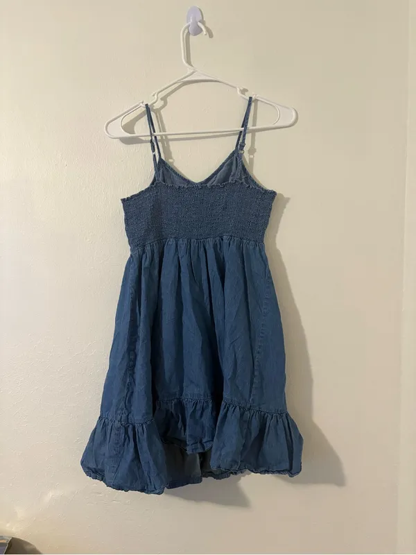 Japna Denim Cotton Sleeveless Mini Dress | Size: XS - Image 3