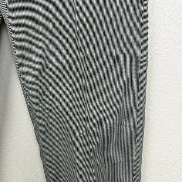 Piazza Sempione Jacqueline Trouser Pants Womens 40 Black White Stripe Career 25" - Image 7