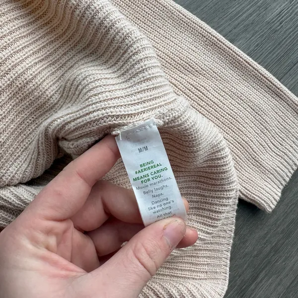 Aerie Henley Knit Sweater Pullover - Image 3