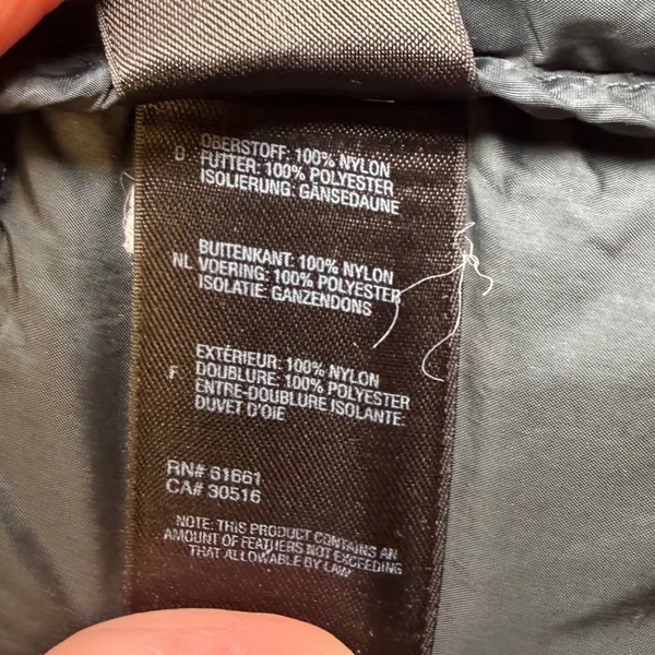 The North Face Womens 600 Fill Down Quilted Long Parka Puffer Jacket Black Small - Image 12
