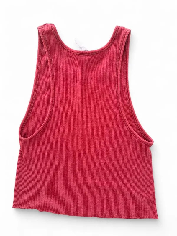 intimately free people rust ribbed crop tank size m - Image 3