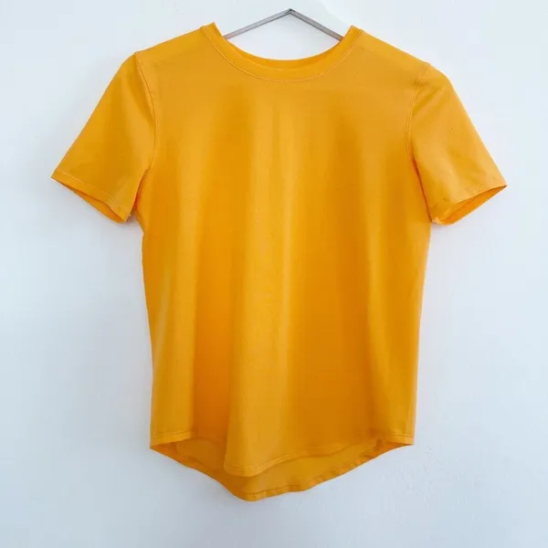 Lululemon Shirt Size 2 Orange Mango‎ Dream High Neck Running Sporty Clean Girl - Image 3