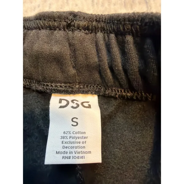 DSG Womens Mid Rise Relaxed Fit 3 Inch Inseam Black Sweat Shorts Size S‎ - Image 2