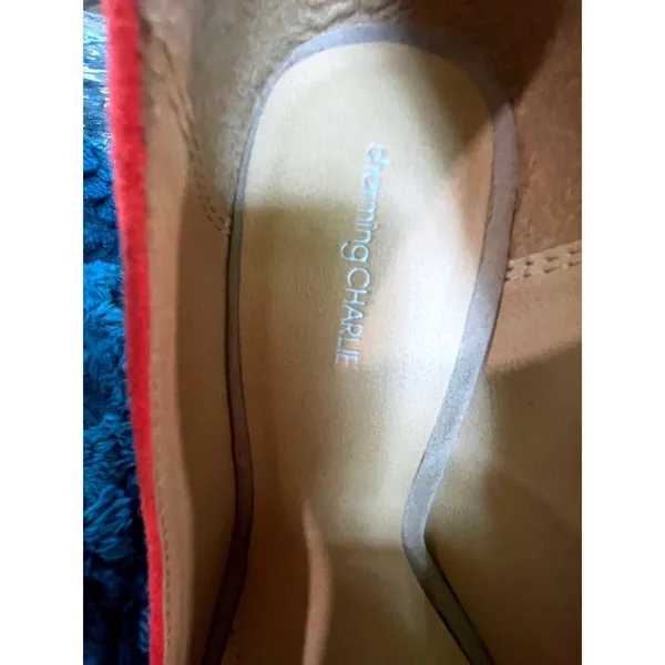 Charming Charlie Coral Pink Faux Suede Peep‎ Toe Stiletto Pumps Heels - Image 4