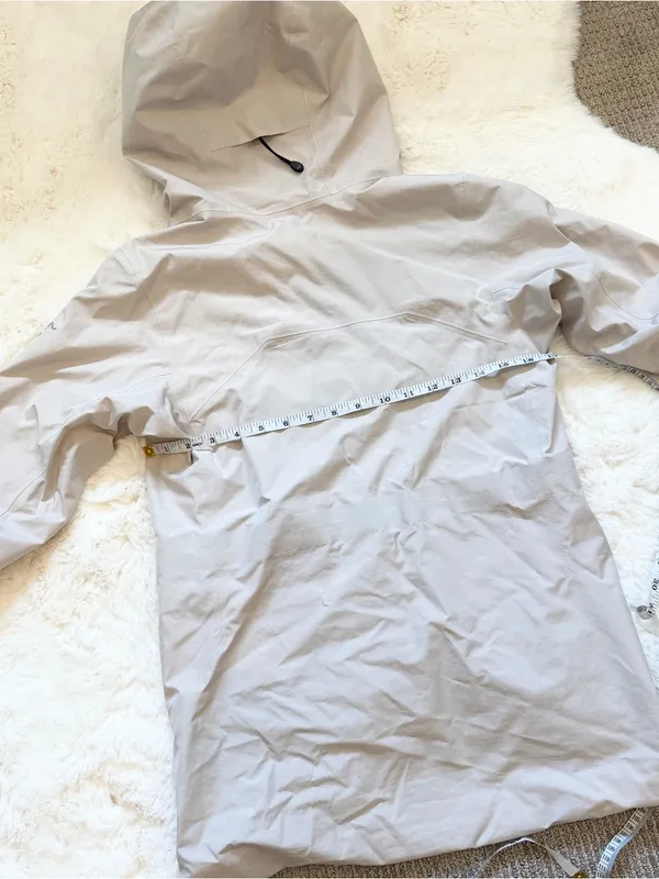 Arc'teryx Water-resistant Gore-tex Hooded Jacket Windbreaker XXS - Beige - Image 2