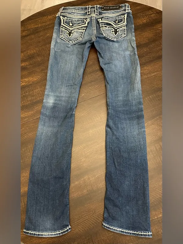 Rock Revival Women’s Kai Straight Leg Jeans-Size 26x32 - Image 12