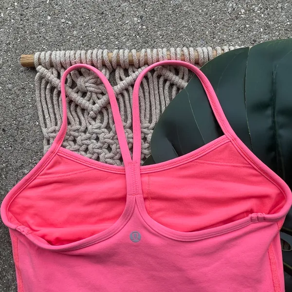 Lululemon Pink Power Y Tank Top Size 4 - Image 5