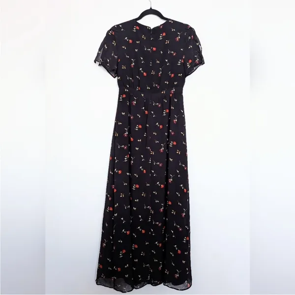 Madewell Tulip-Sleeve Maxi Dress in Sweet Blossoms size 0 - Image 3