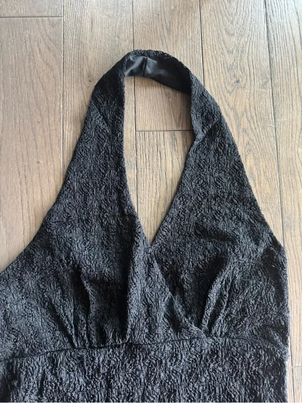 Black Halter One-Piece Top - Image 2