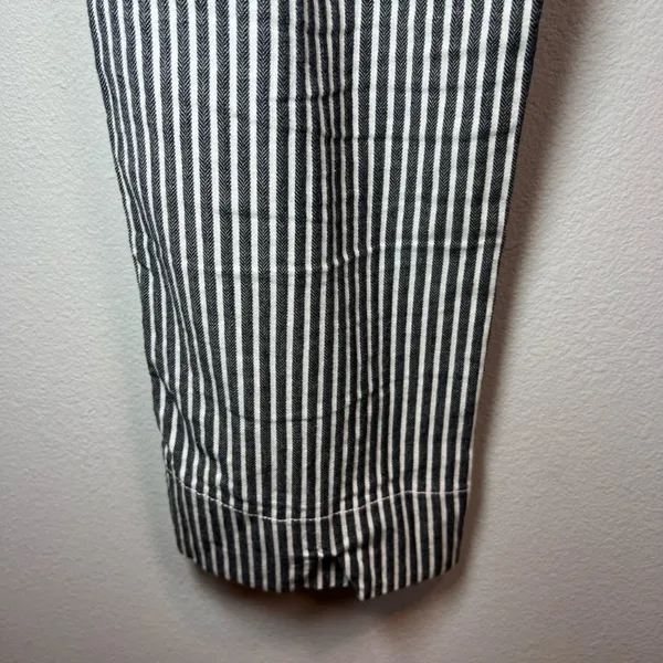 Brandy Melville John Galt Tilden Pants Black White Stripe High Rise School Small - Image 11