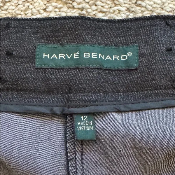 Harvé Benard Baggy Wide-Leg Trousers | Size 12 | Classic Workwear Quiet Luxury - Image 3