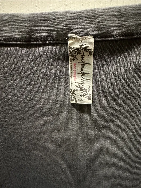 Free People Charcoal Gray Ribbed High-Neck Camisole - Image 2