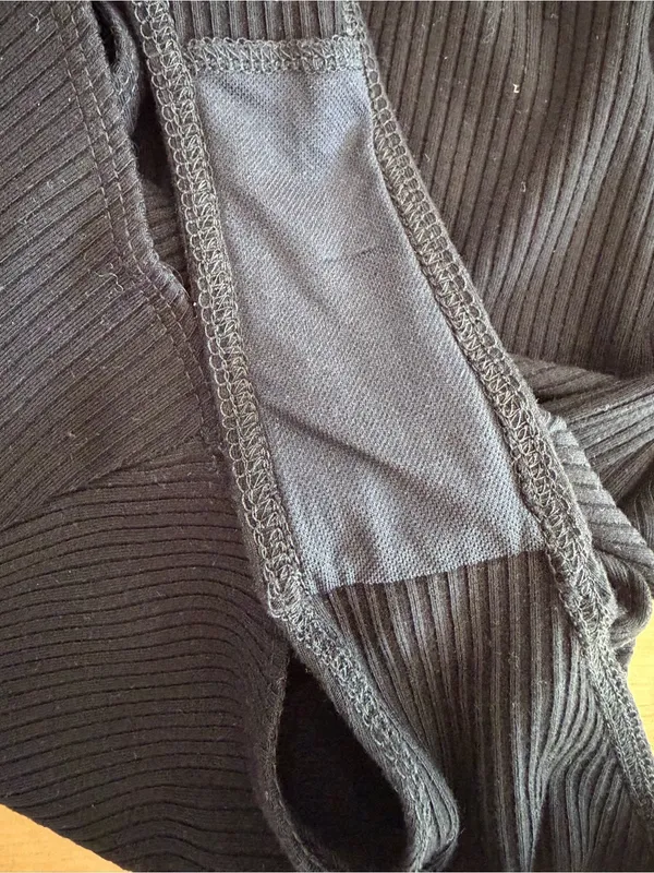 Reformation Black Ribbed Bodysuit - Image 5