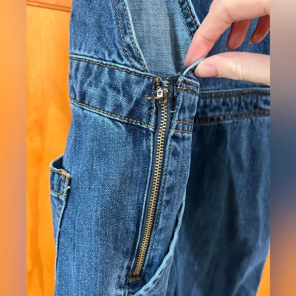 ASOS Women’s Dark Blue Denim Overalls - Image 3