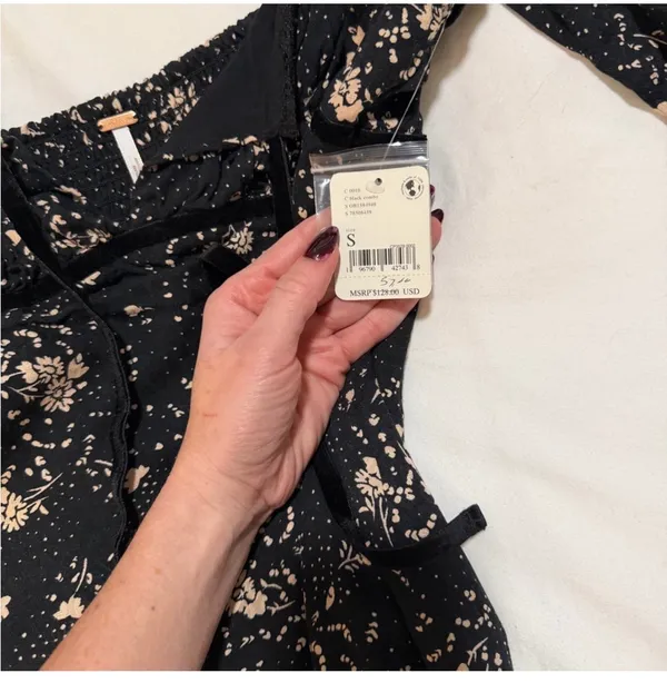 Free People Tess Floral Mini Dress - Image 3