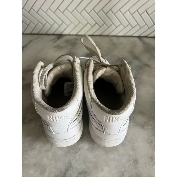 Nike Court Vision Mid Triple White Shoes Sneakers CD5436-100 Women’s Size 9 - Image 2
