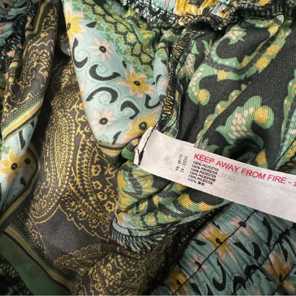 Intimately Free People Patch Things Up Pants Boho Patchwork Paisley sz M Medium - Image 8