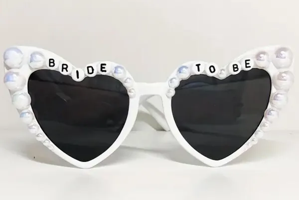 Bride To Be Heart Sunglasses - Image 2