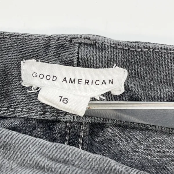 Good American Womens Good Curve Skinny Jeans 16 Washed Black High Rise Stretch - Image 7