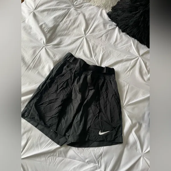 Nike Black Quilted Athletic Shorts - Image 3