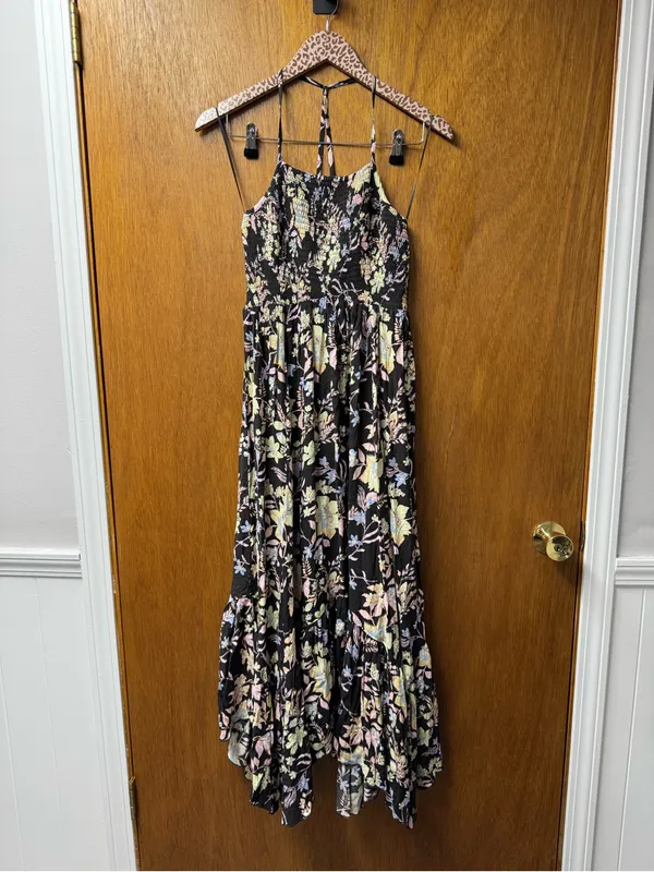 Free People Intimately FP Heat Wave Printed Maxi Dress Midnight Combo Small - Image 15