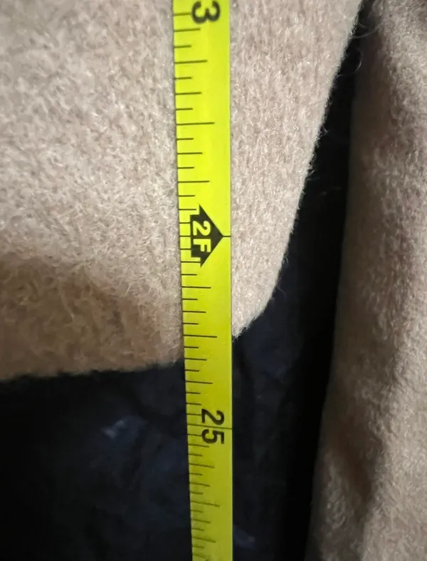tan wool-blend Topcoat from Express size XS - Image 19
