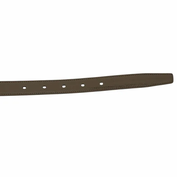 Saint Laurent Cassandre Logo Belt Square Buckle Leather Beige Size 90/36 - Image 10