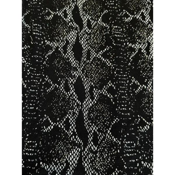 Blu Sage Two Piece Cardigan Tank Set Black Sparkle Silver Snake Print Womens XL - Image 13