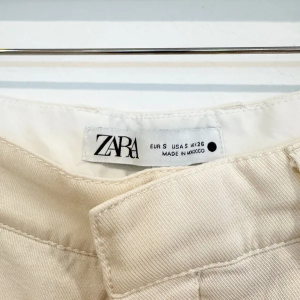 Zara Wide Leg Cargo Pants Small‎ Street Wear Baggy Chic Business Casual Utility - Image 6