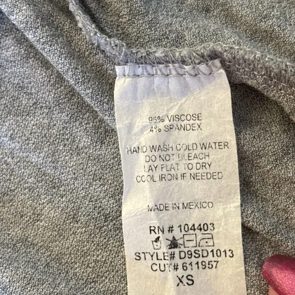 Altard State Dress Sm Asymmetrical Twist Front Pullover Heathered Tan Party XS - Image 10