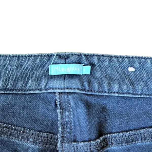 J. McLaughlin medium wash stretchy button zip five pocket skinny jeans size 4 - Image 7