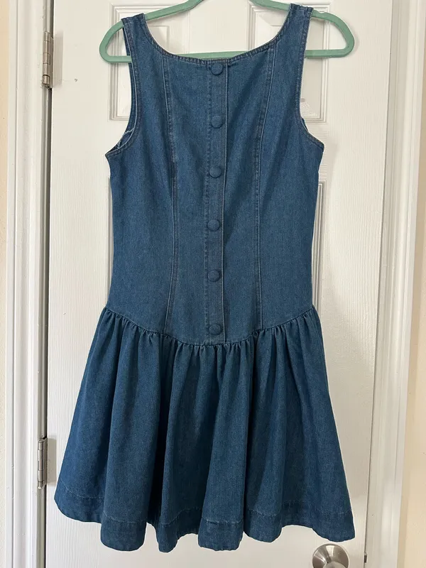Boutique NWT Denim Drop Waist Dress - Image 3