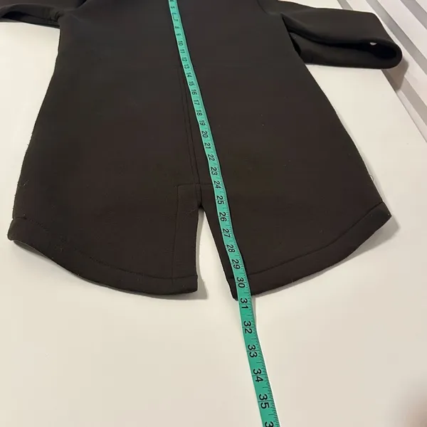 Betsey Johnson Performance Jacket Sz XS Hi-Low Brown Hooded Neoprene Gorpcore - Image 11