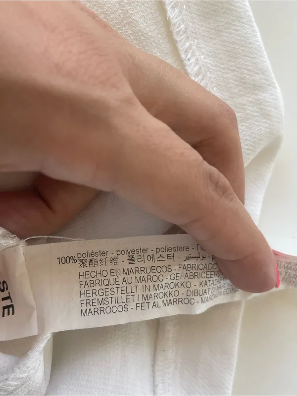 Zara White Spaghetti Strap Mini Dress - Image 5