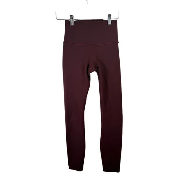 Lululemon Wunder Under Hi-Rise 7/8 Tight Nulux 25" Leggings Arctic Plum Womens 2 - Image 3