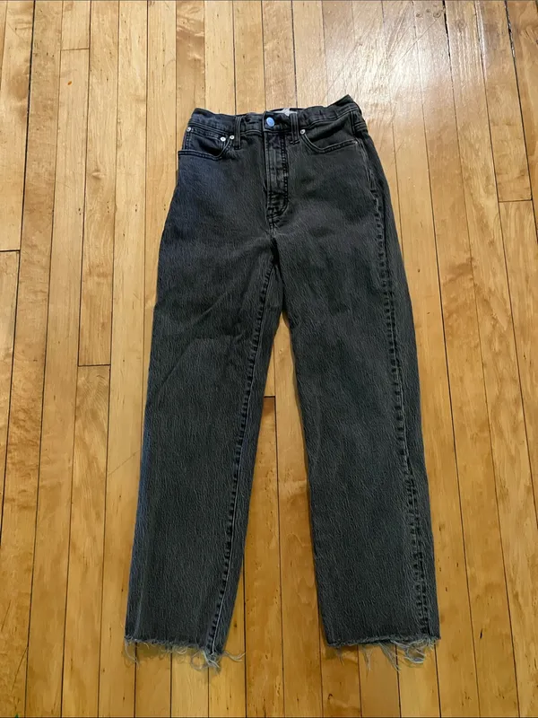 Madewell Perfect Vintage Straight Jeans in Black Size 25 - Image 2